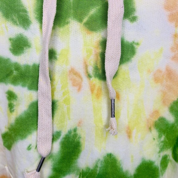 POL oversized boxy tie dye hoodie orange green size small - Picture 4 of 9